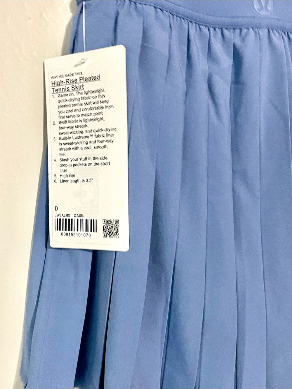 lululemon athletica Pleated Mini Skirt in Dusty Blue - Picture 6 of 9